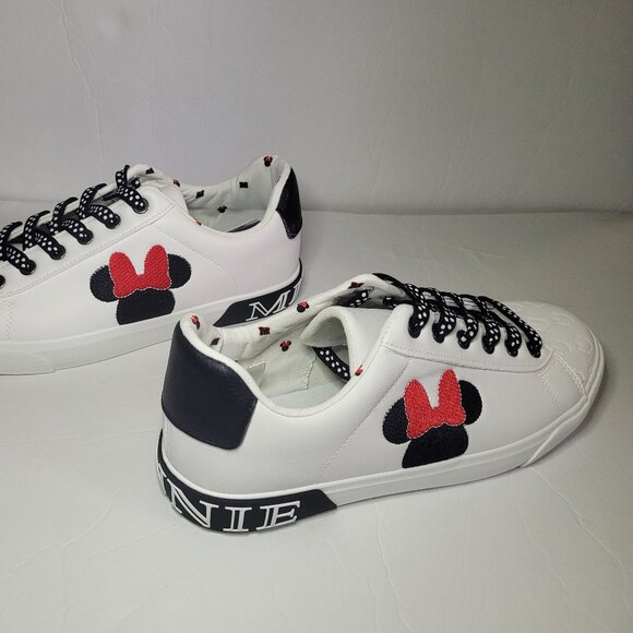Disney Groundup Minnie Mouse White & Black Sneakers Women's Size 9.5 NWT - Picture 3 of 7